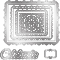 Gemini Triple Easel Ornate Frames Create-a-Card Dies (GEM-MD-CAD-TEOF)